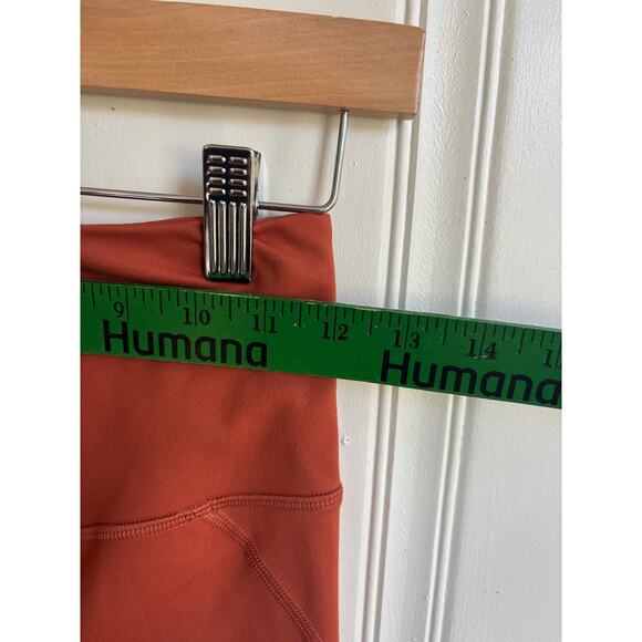 Girlfriend Collective High Rise Ankle Athletic Leggings Burnt Orange Women Small - Picture 6 of 7